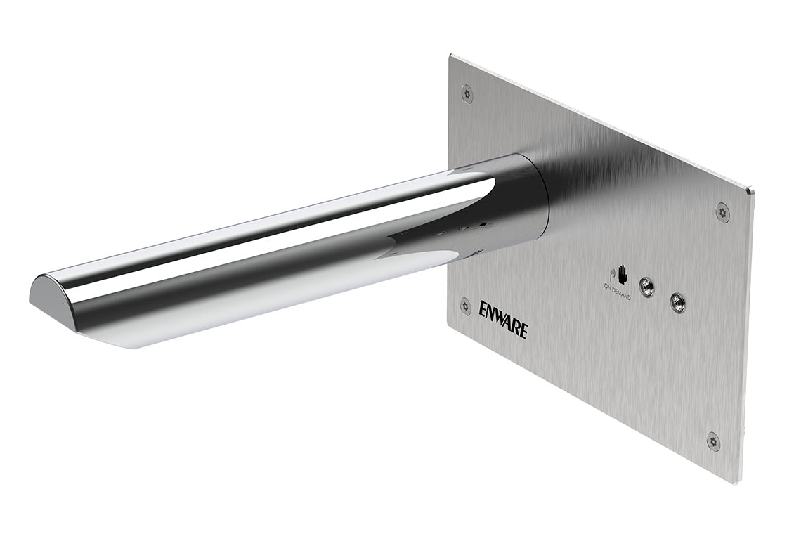 Wall Mounted Sensor Tap: Hands-Free On/Off Demand Sensor - 250mm Spout