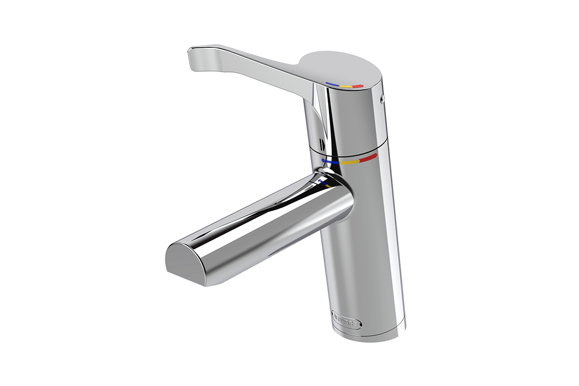 Aquablend SQX Lead Free Thermostatic Basin Mixer with 100mm Lever Handle 4/6lpm Laminar Flow