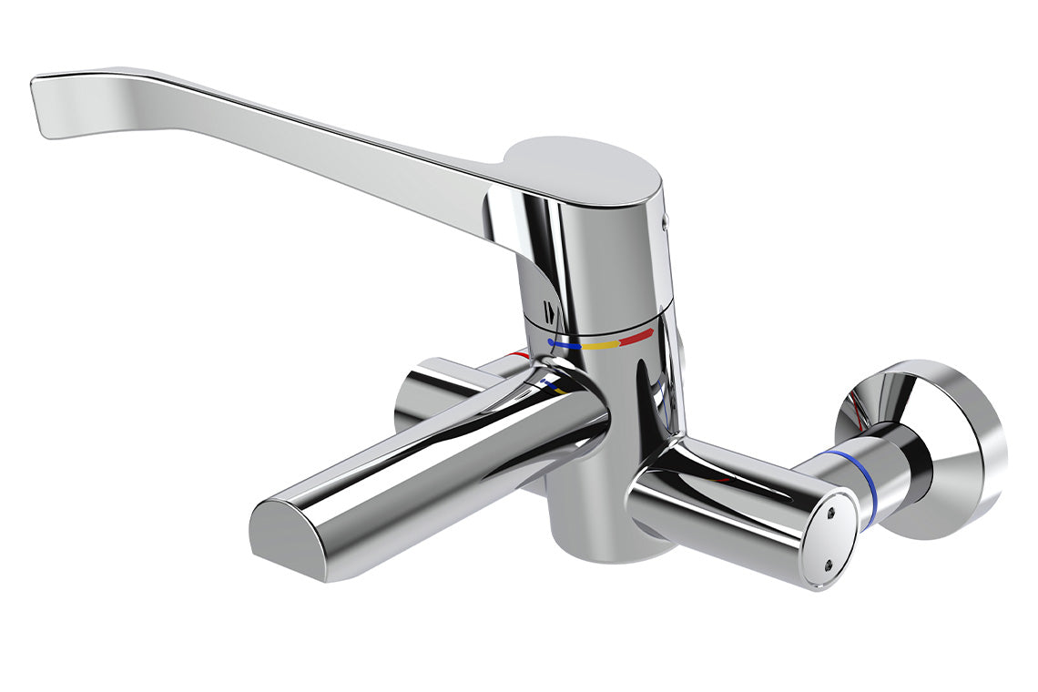 Aquablend SQX Lead Free Thermostatic Surgeon Mixer with 200mm Lever Handle 4/6lpm Laminar Flow