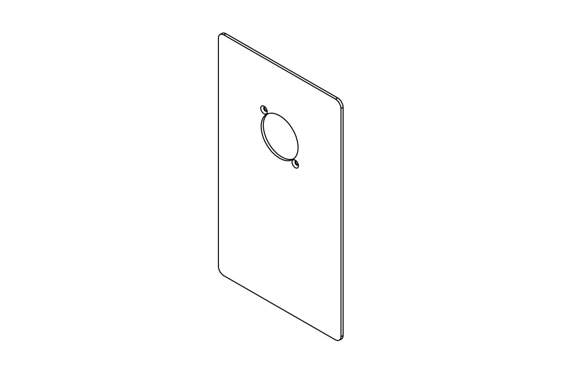 Aquablend Fascia Plate - Chrome