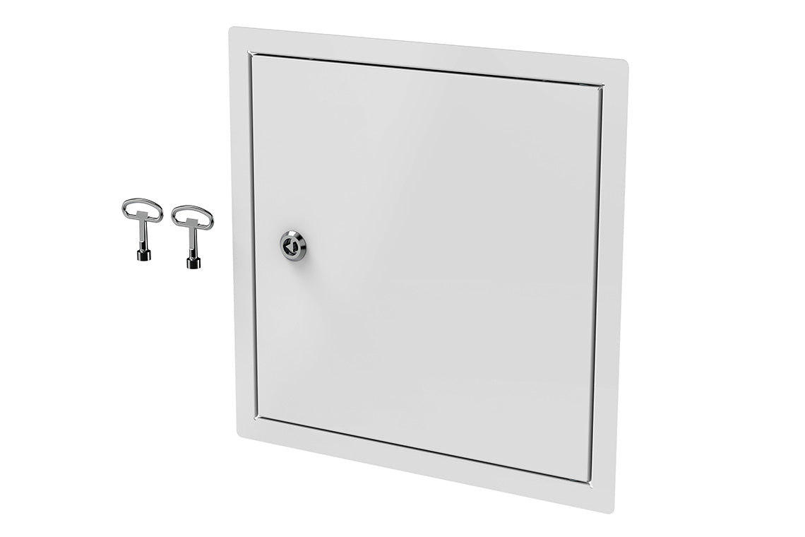 Aquablend: Key Lockable Hinged Lid & Surround - Spec Powdercoat 350mm Aquablend 1000/1500/2500