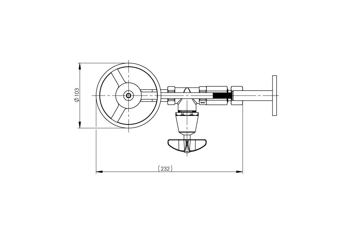 Type 44/1 Wall Mounted Fountain & Bracket - Cam Action