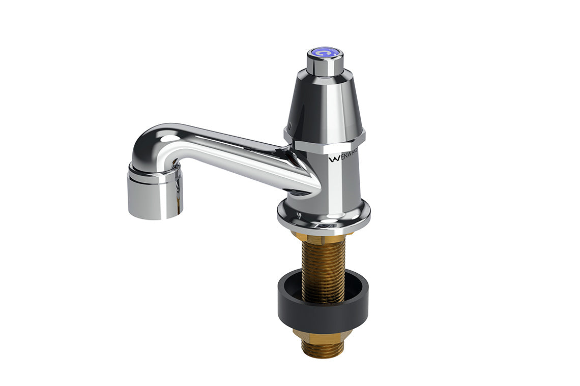 Type 48 Spring Action Pillar Tap 15mm - Button Action