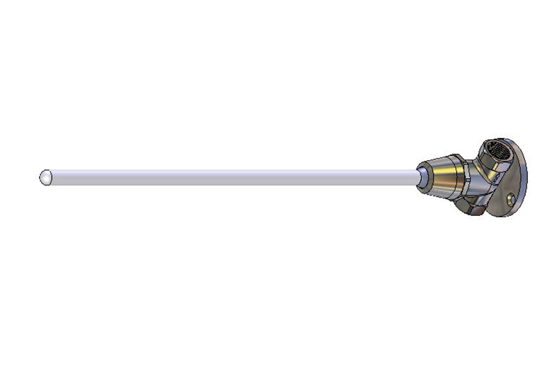 Spring Action Valve Knee Operated F&F 15mm - Straight Lever