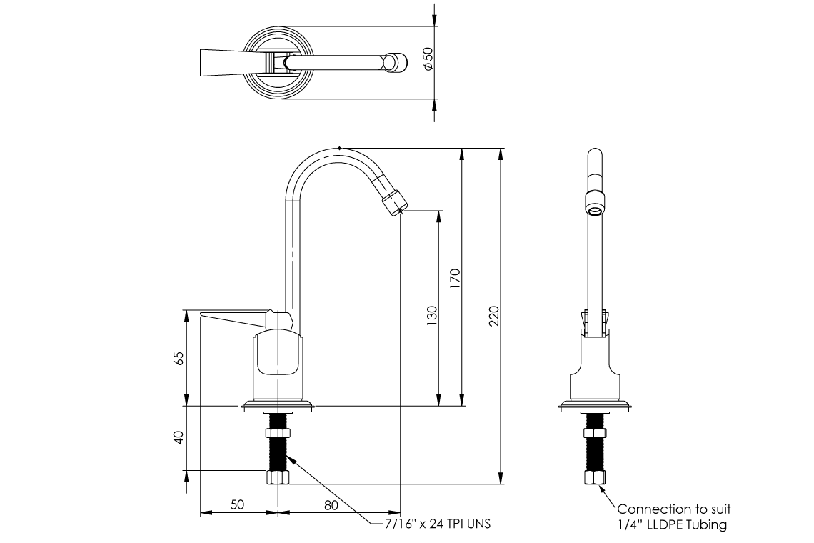 Type 62 Glass & Carafe Filler - Hob Mounted