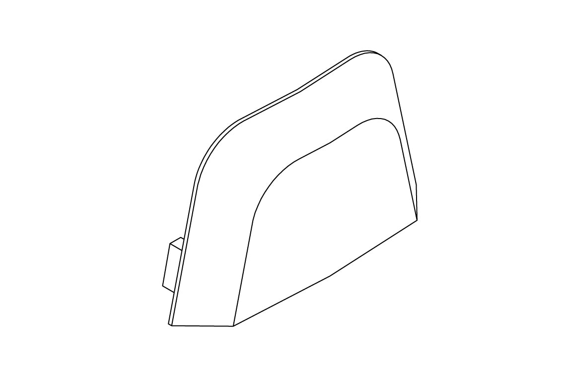 Spare Part: CARE700 Toilet back cover plug for S-Trap pan