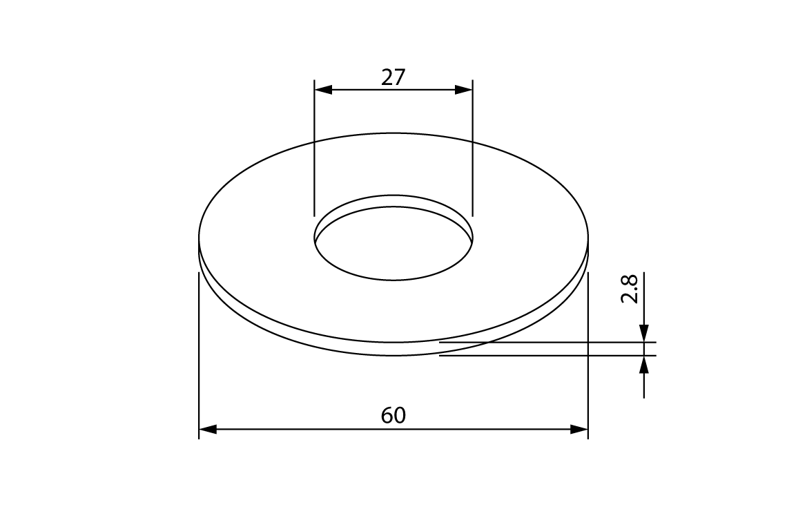 Spare Part: CARE700 Outlet Valve Seal Washer