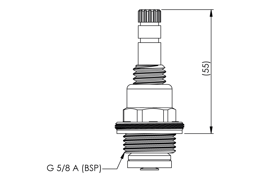 Concealed Spindle: Bib/Pillar Stuffing Box Assembly - Jumper Valve