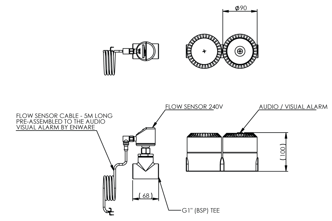 240V Alarm System: Audio Visual Alarm