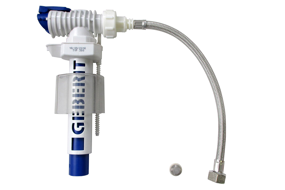 Wall Faced Rimless Close-Coupled Toilet Suite - Cistern Inlet Valve Complete