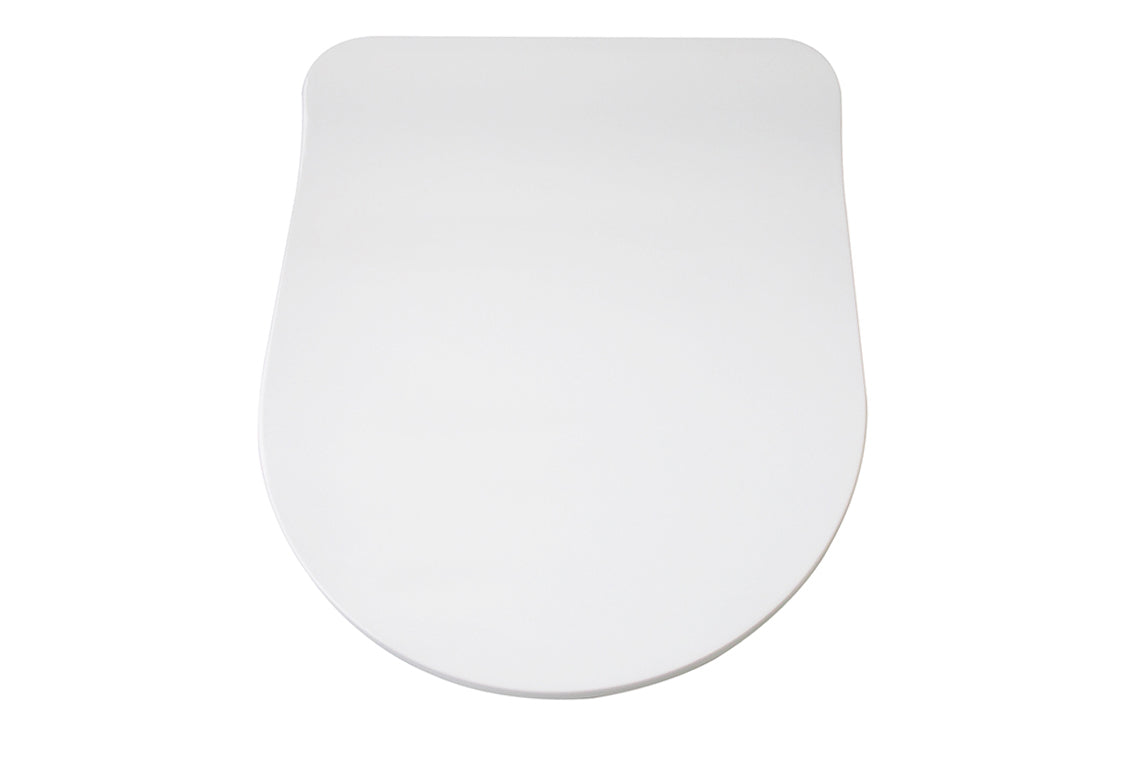 Double Flap White Soft Close Toilet Seat - Suits EBTW Toilet Suites