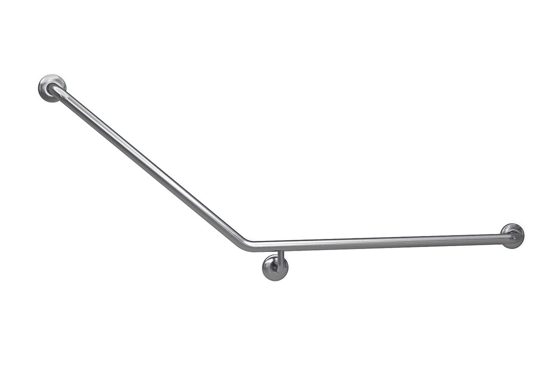 Wellbeing Grab Rail Toilet Accessible 40° Bend - Right Hand