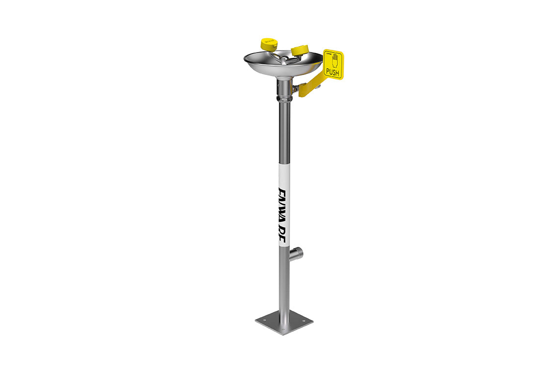 Emergency Eye/Face Wash Pedestal Mounted - Hand Operated & EFE360