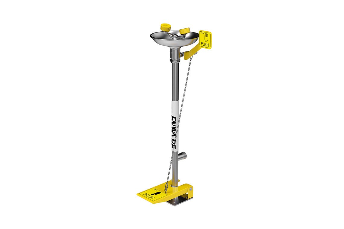 Emergency Eye/Face Wash Pedestal Mounted - Hand/Foot Operated & EFE390