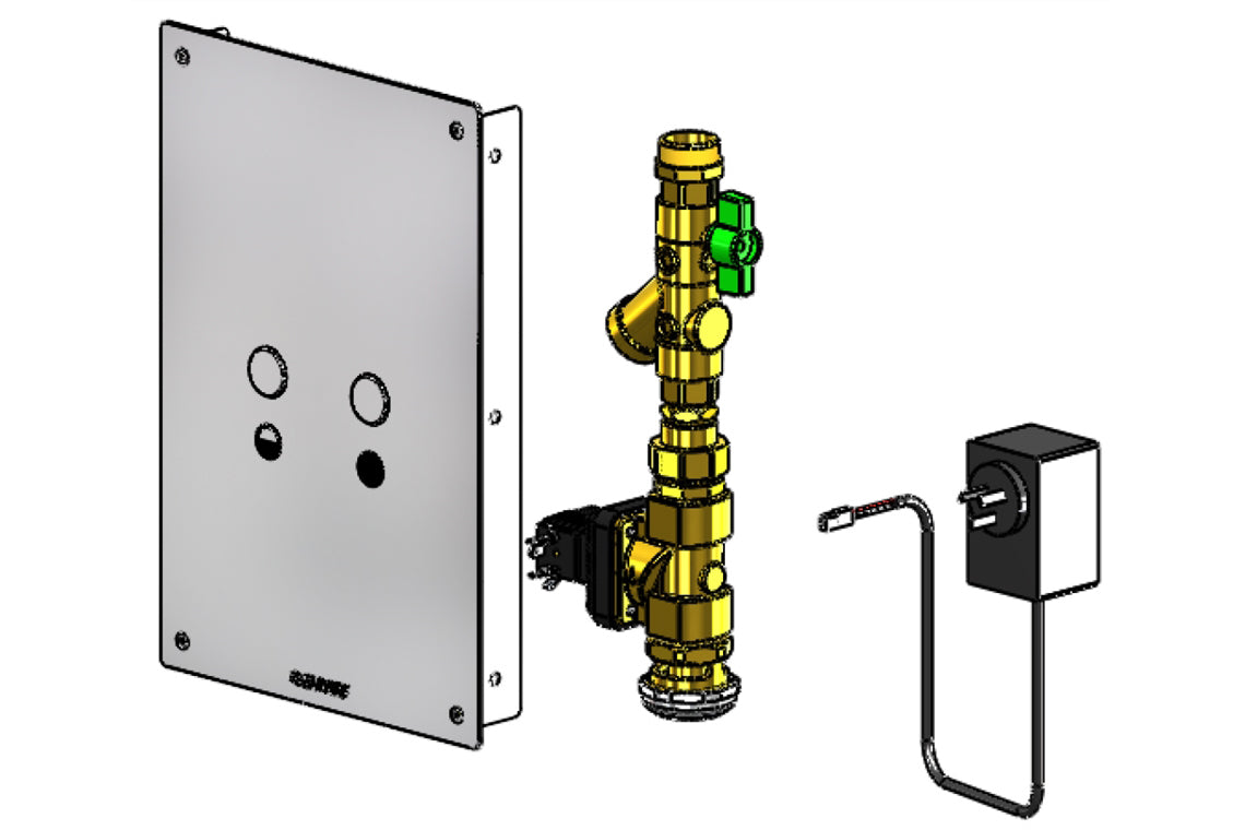 Touch-Activated Dual Flush WC Flushing System - Front Access