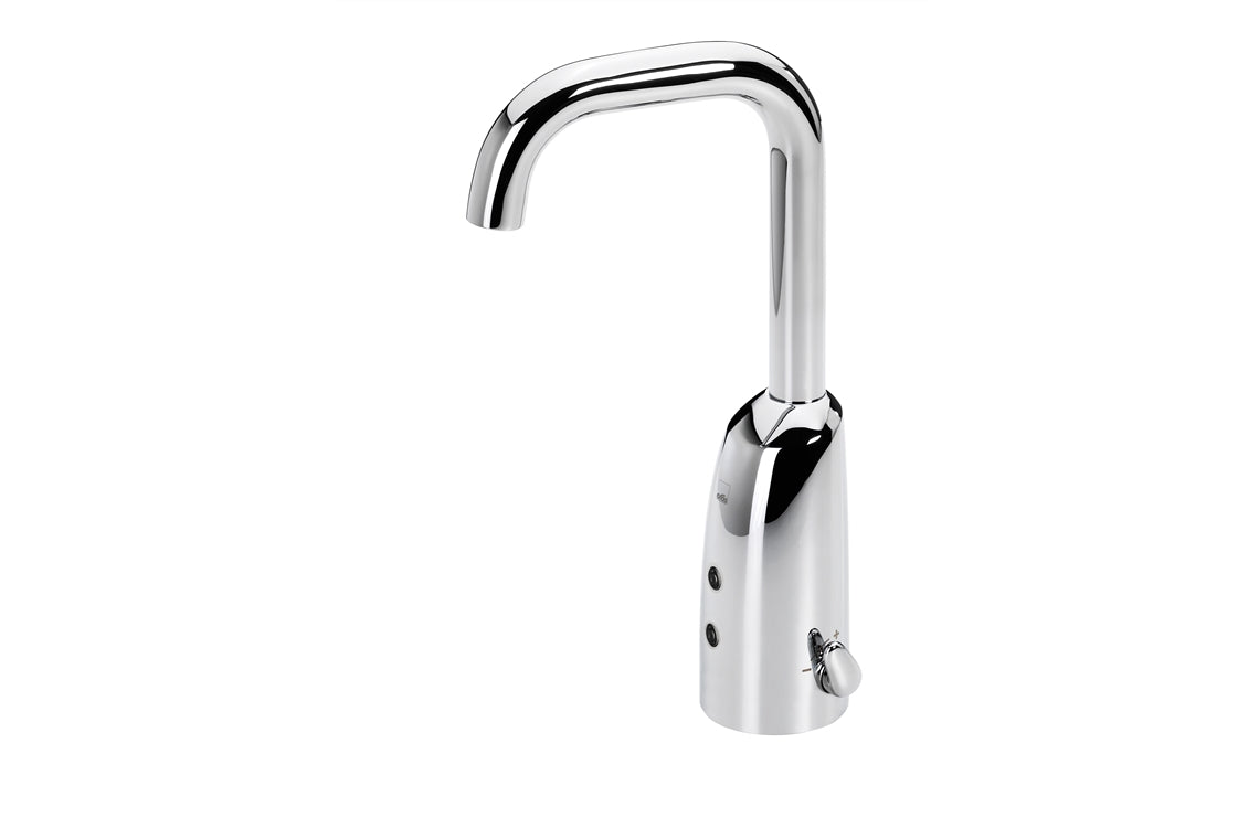 Oras: Electra Goose Neck Sensor Tap - Temperature Adjuster -Battery