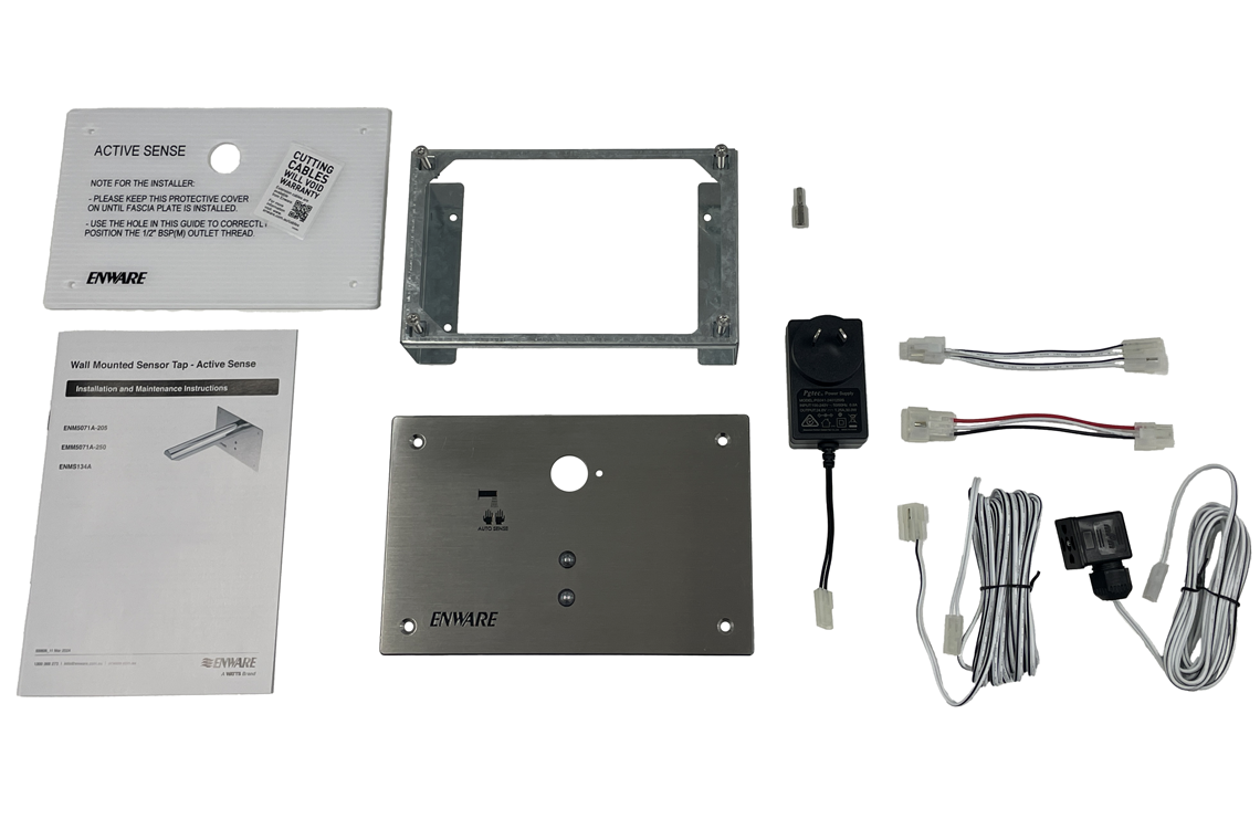 Active Sense Stainless Sensor Plate, Bracket, Transformer and Cables