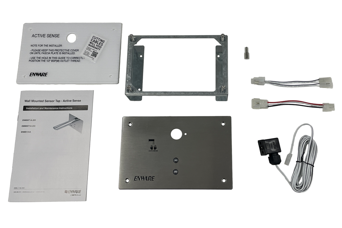 Active Sense Stainless Sensor Plate, Bracket, Transformer and Cables