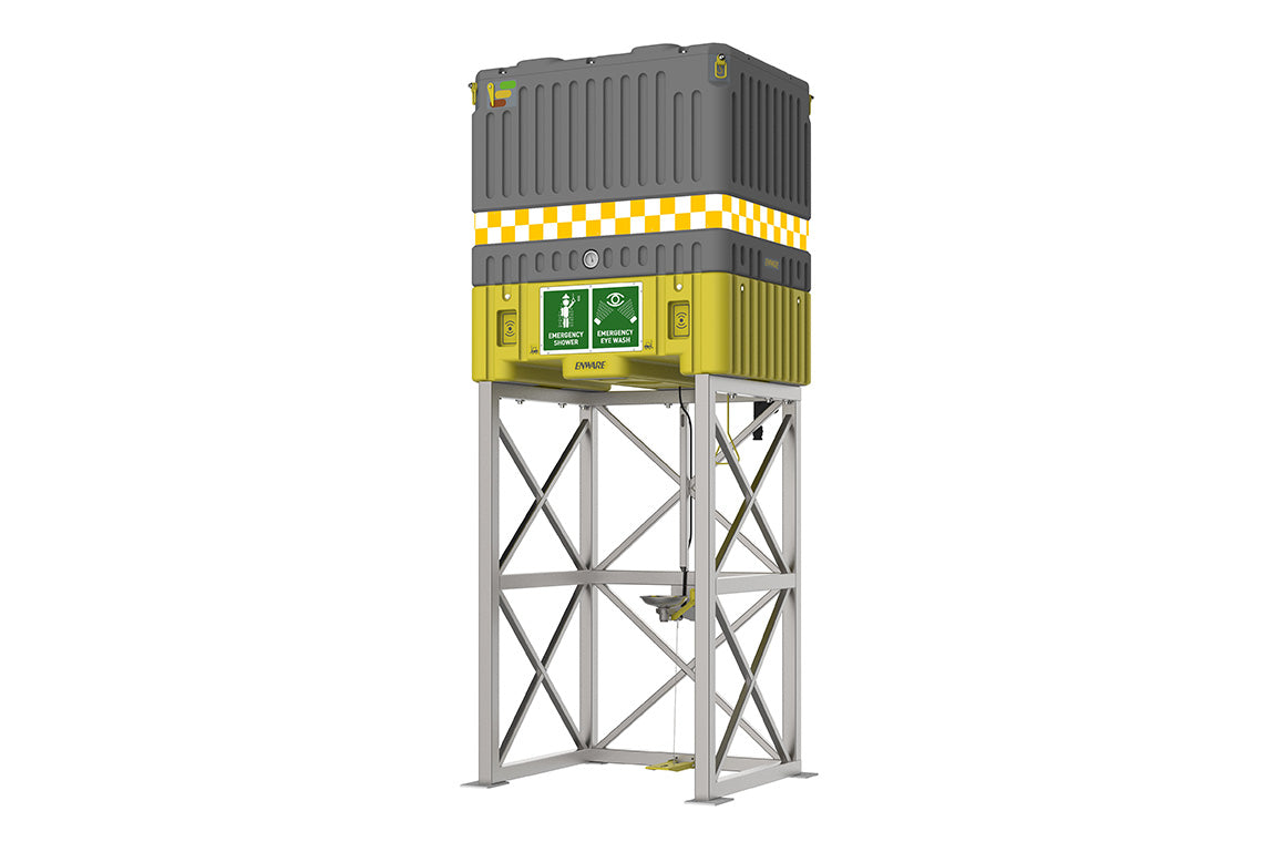 Emergency Tank Shower 1400L with Single Piece Frame