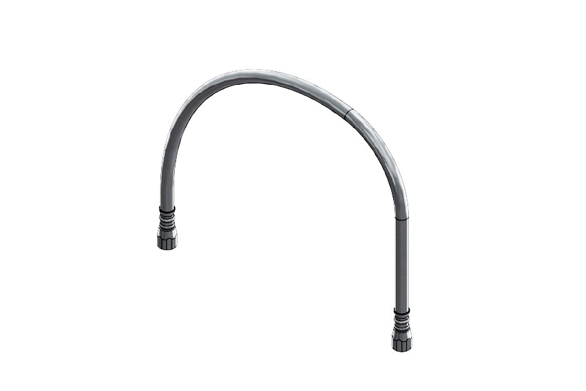 Food Service Hose 15mm Braided Clear– 1000mm