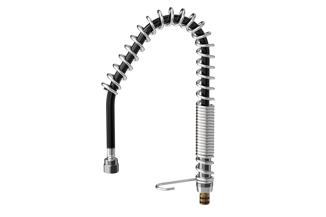 Food Service Hose Kit 650mm with Hose, Spring, Spring Retainer & Hook
