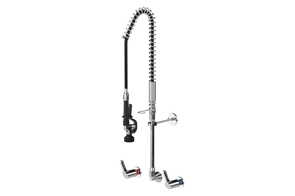 Food Service: Pre-Rinse Concealed Wall Mixer Assembly