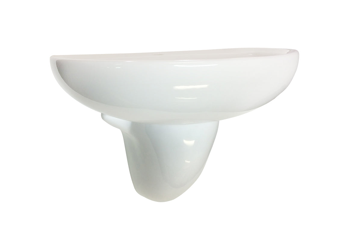 Mental Health Kit - 600mm D-Shape Basin, Shroud, Waste and P-Trap