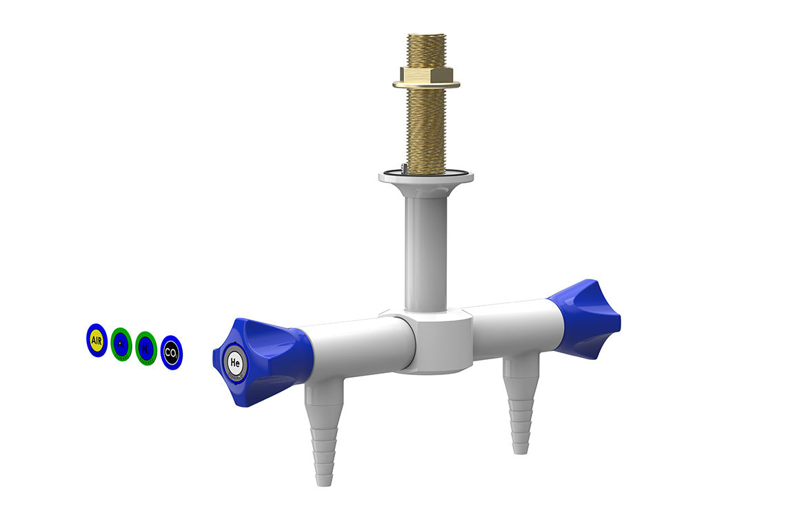 ComLab 2 Way Pendant Needle Valve - Dry Media - Air/ CO2/ HE/ AR/ N2