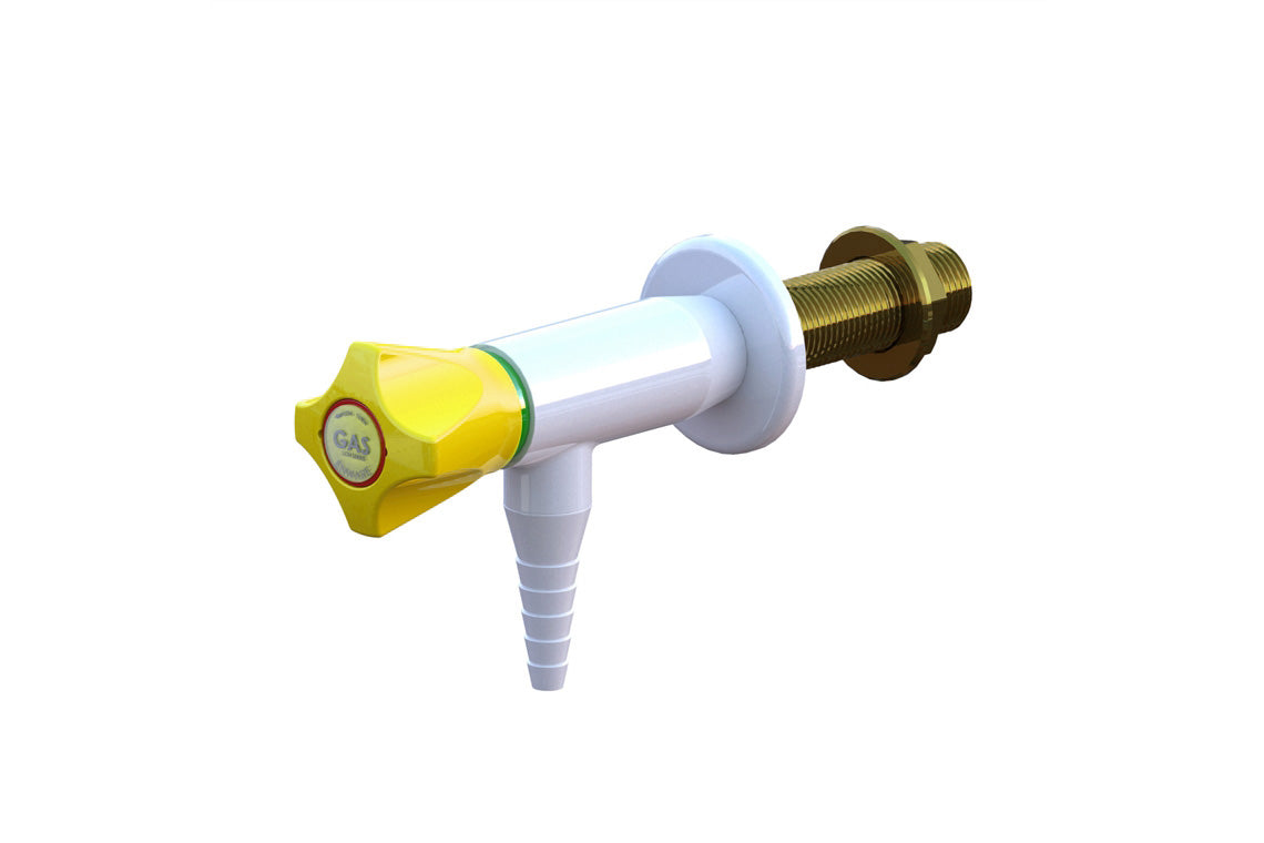 ComLab 90 Degree 1 Way Valve - Push Turn - Natural Gas/LPG