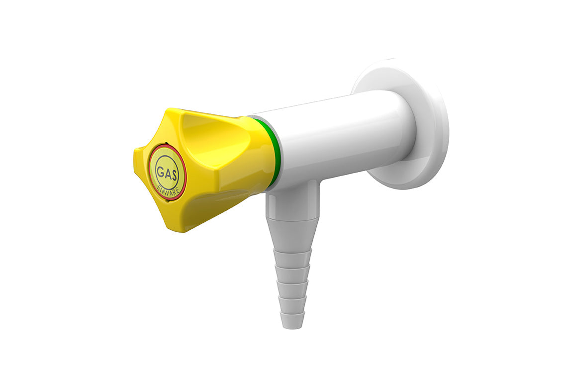 ComLab 90 Degree 1 Way Valve - Push Turn - Natural Gas/LPG