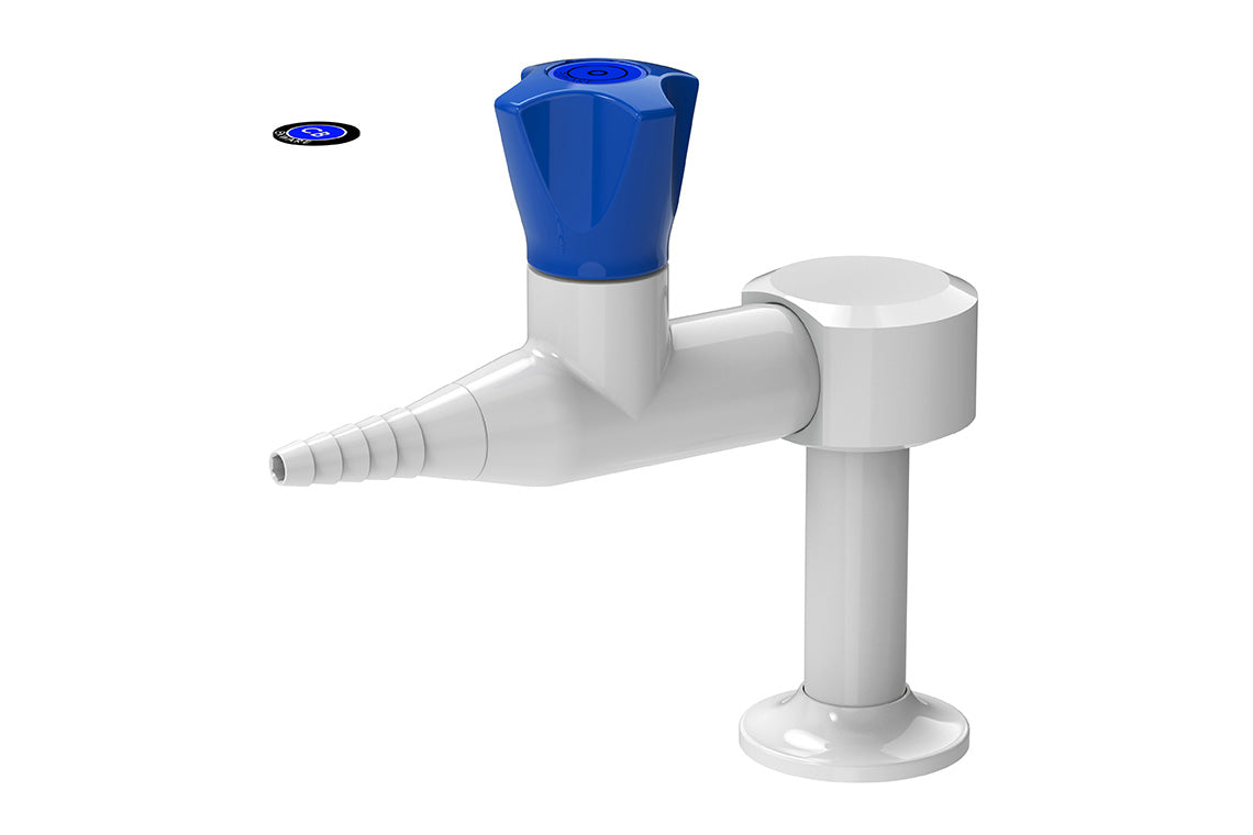 ComLab Bench Mounted 1 Way Straight Needle Valve - Oxygen