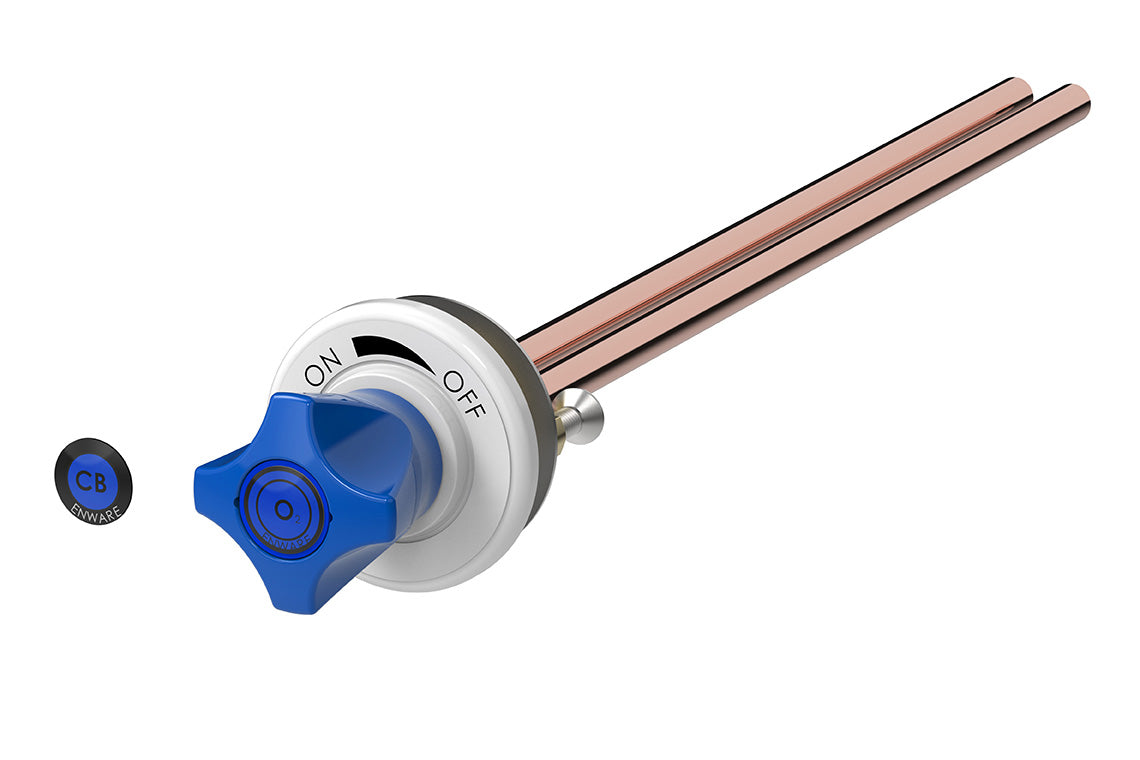 ComLab Front Panel Valve 3/8" x 300mm Copper Inlet/Outlet- Oxygen