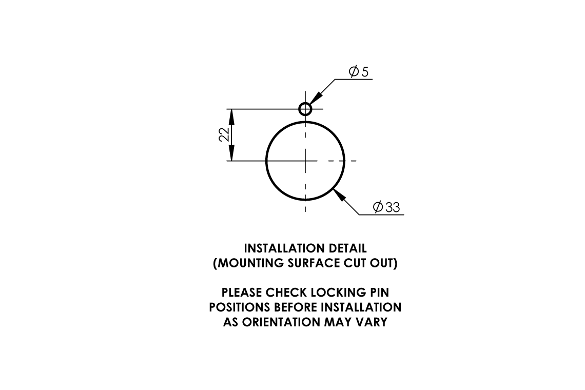 ComLab Front Panel Valve 3/8" x 300mm Copper Inlet/Outlet - Natural Gas/LPG