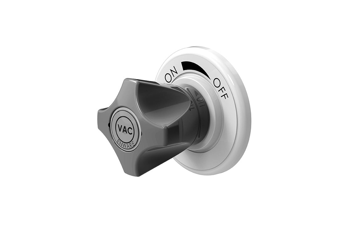 ComLab Front Panel Valve - 90 Degree 1/4" BSPT Inlet/Outlet for Hose Connection - Needle Valve - Vacuum