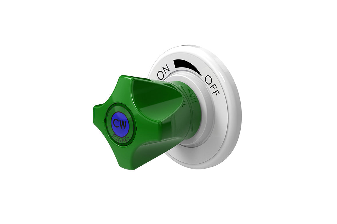 ComLab Front Panel Valve 90 Degree 1/4" BSPT Inlet/Outlet for Hose Connection - Ceramic Disc - Water