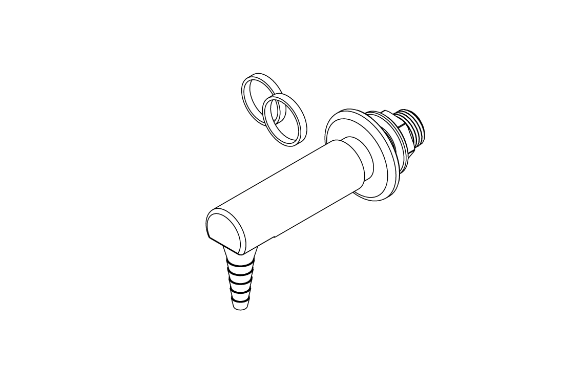 ComLab 90 Degree Fume Cupboard Outlet - Oxygen