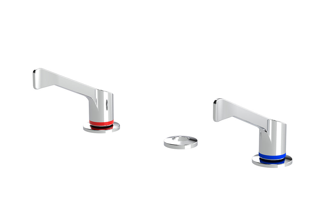 Leva 150mm Basin Set 1/4 Turn Ceramic Disc - No Spout