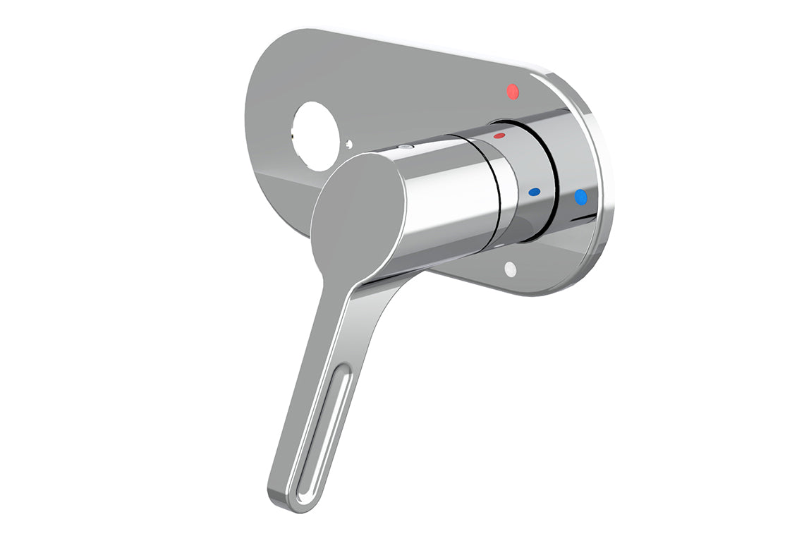 Leva: 80mm Sequential Basin Mixer - No Spout - 1/2 Turn Ceramic Disc