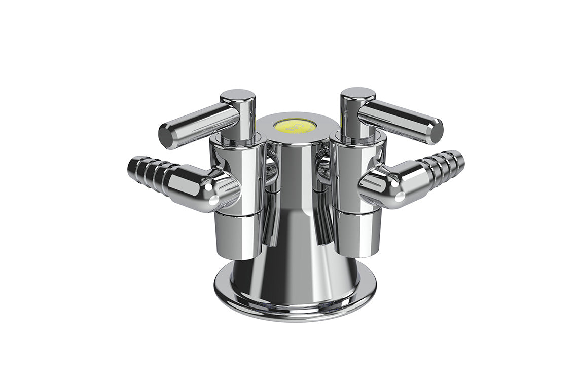 Type 40 - 2-Way Right Angle Gas Turret 90 Degree with Non-Return Valve MI 15mm 7kPa