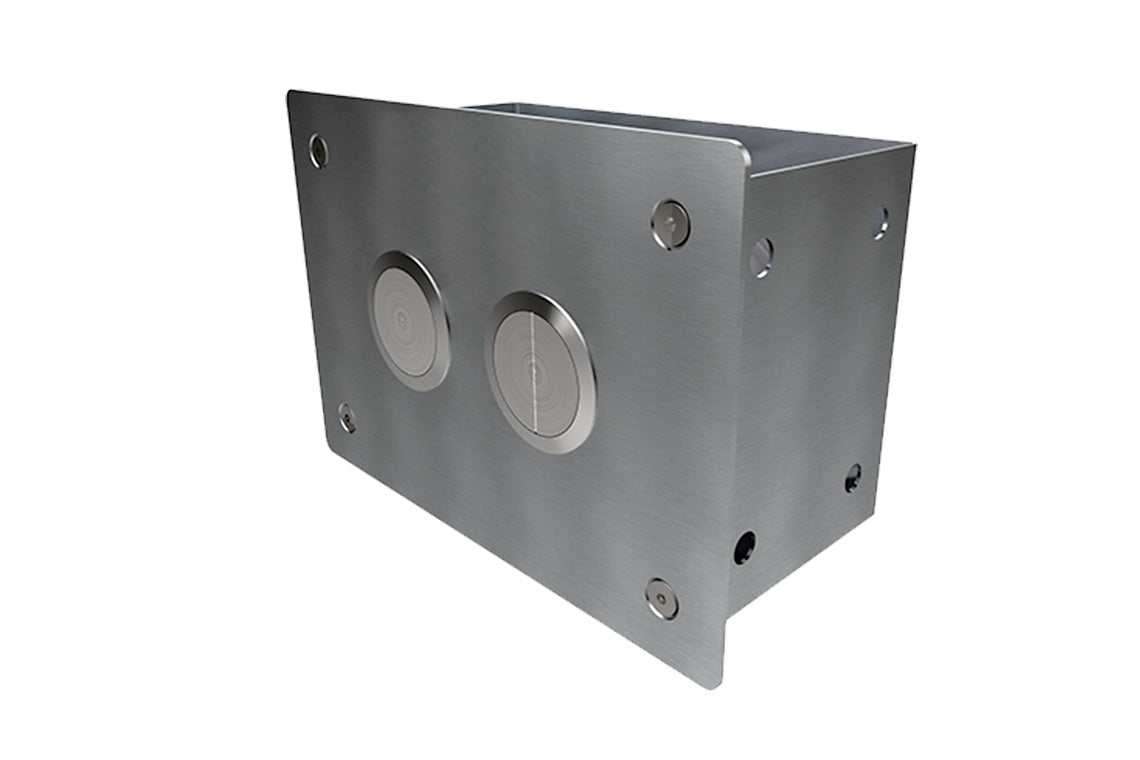 Restore Pneumatic In-Wall Dual Flush Cistern with Low Profile Buttons Anti-Vandal Plate 4.5/3L