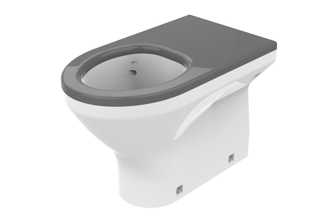 Restore Secure Anti-Ligature Solid Surface Wall Faced Pan Ambulant Toilet