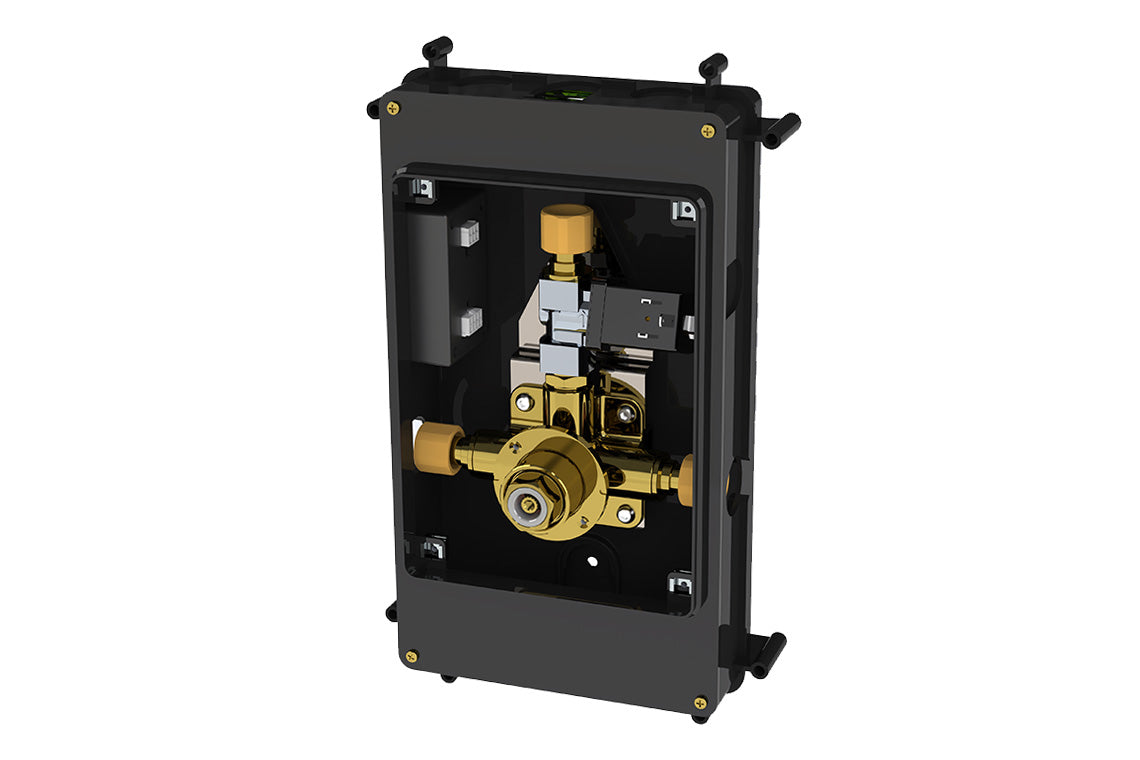 Restore Mental Health Wall Mixer with Piezo Touch Time Flow - Back-of-Wall Assembly