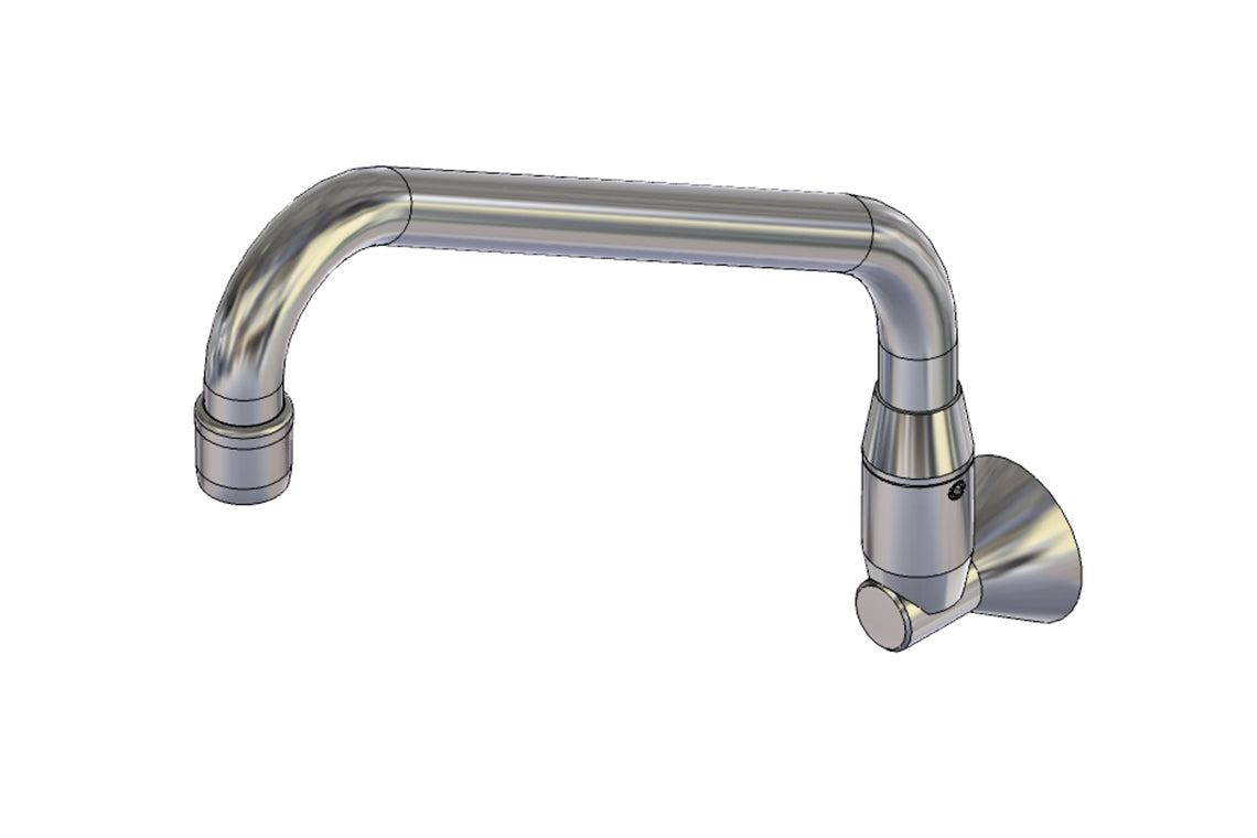 Wall Mounted Standard Swivel Sink Spout - 265mm