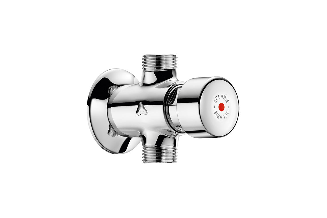 Delabie Tempostop Time-Flow Shower Valve - Exposed - Push Button - 15 Seconds (-5/+5)