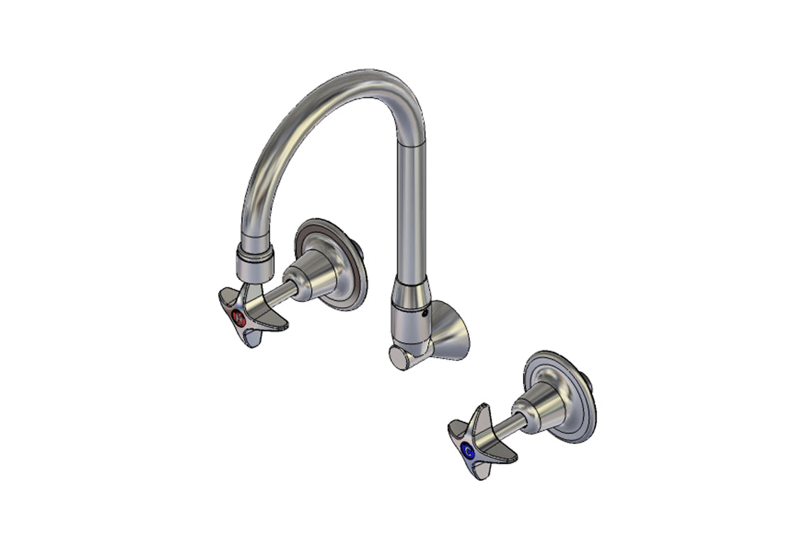 School Pattern Recess Set with SP120 Swivel Spout - Jumper Valve (NSW School Specification)