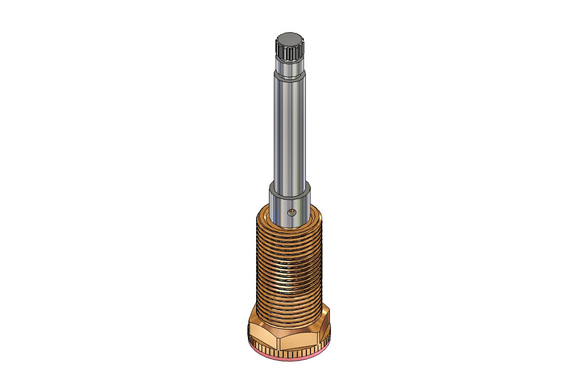 School Pattern - Stuffing Box Assembly - Recess - 1/2 Turn Ceramic Disc - 15mm Extended