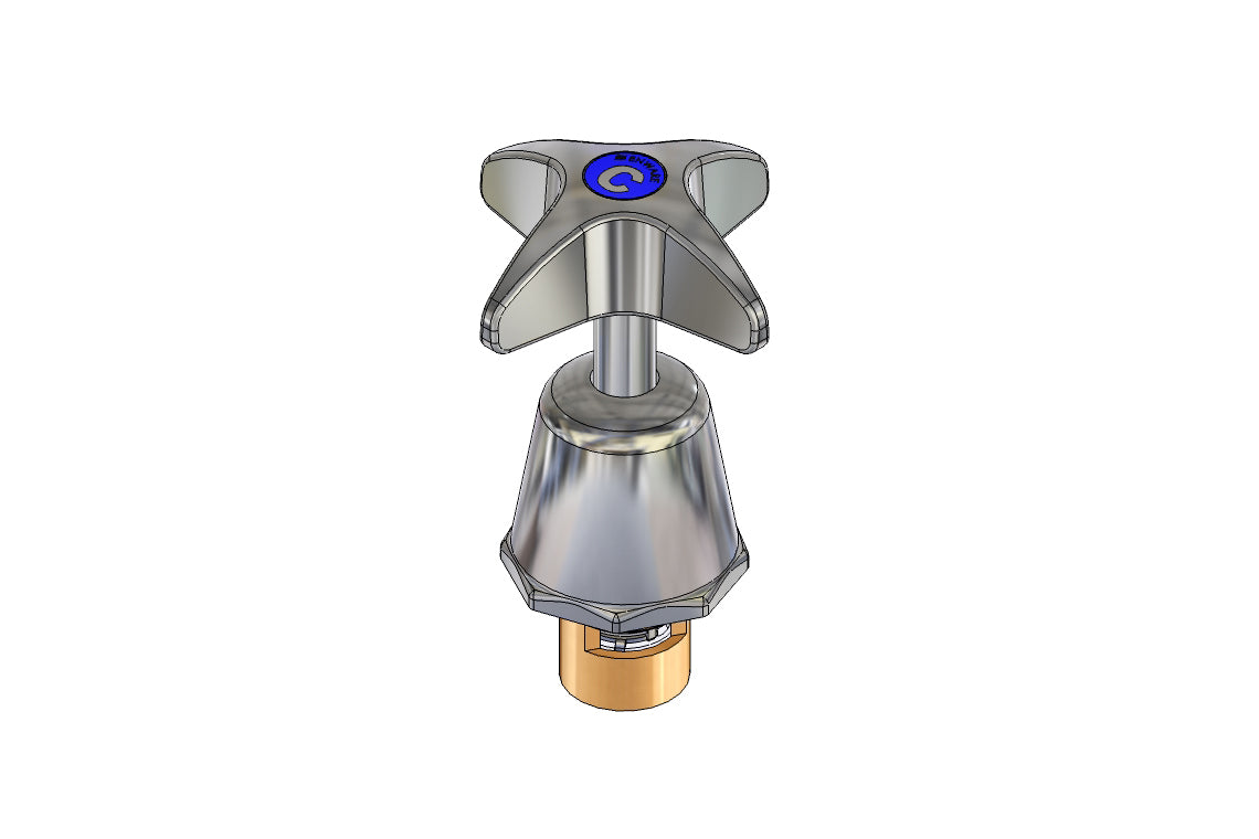 School Pattern Bib/Pillar Top Assembly - 1/2 Turn Ceramic Disc