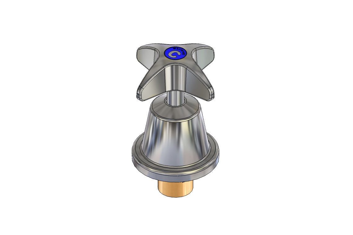 School Pattern Basin/Sink Top Assembly - 1/2 Turn Ceramic Disc