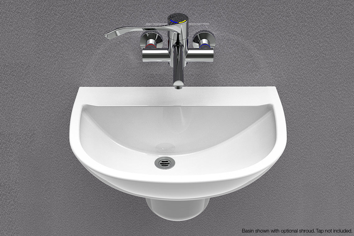 Wellbeing Clinical Wash Basin 600mm