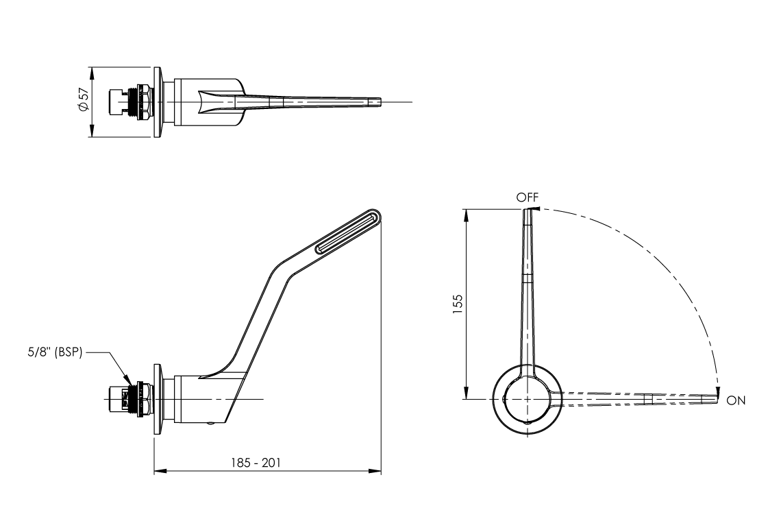 WB Leva 150mm Recess Adaptor